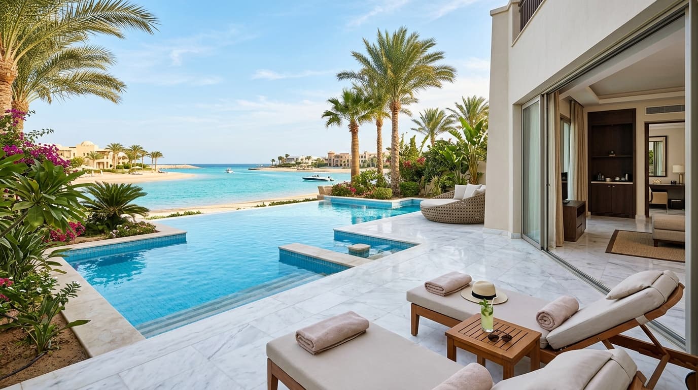 Luxury 5-Star Swim-Up Pool Suite in El Gouna Red Sea